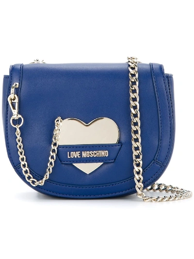 Love Moschino Chain-detail Crossbody Bag - Blue
