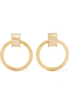 LAURA LOMBARDI RUOTA GOLD-TONE HOOP EARRINGS