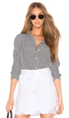 Equipment Essential Silk Shirt In Black & White