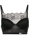 À LA GARÇONNE À LA GARÇONNE LACE APPLIQUÉ BRA - BLACK,118061212678988