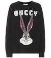 GUCCI EMBELLISHED COTTON SWEATSHIRT,P00317132-4