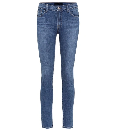 J Brand Mid-rise Skinny Capri Jeans, Scout In Blue