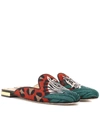 CHARLOTTE OLYMPIA ANIMAL KINGDOM EMBROIDERED SLIPPERS,P00310751