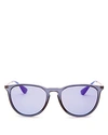 Ray Ban Ray-ban Unisex Mirrored Round Sunglasses, 54mm In Blue/purple