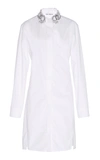 RABANNE EMBROIDERED SHIRT DRESS,18HCRO013CO0006