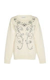 PACO RABANNE EMBROIDERED WOOL SWEATER,18HMTO810ML0113