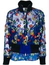 SACAI floral embroidered sheer bomber jacket,0381012785641