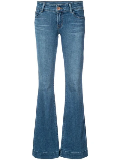 J Brand High-waisted Flared Jeans In Medium Wash