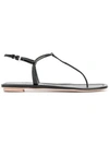 PRADA PRADA T-BAR STRAP SANDALS - BLACK,1Y558BF00506912785735