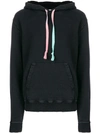 SAINT LAURENT SAINT LAURENT DRAWSTRING LONG-SLEEVE HOODIE - BLACK,512454YB2RH12798683