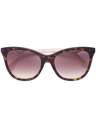 Fendi Square Sunglasses In Brown