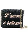 DOLCE & GABBANA DG Millennials L'Amore È Bellezza crossbody bag,BB6391AS90412779803