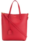 Saint Laurent Small Crossbody Shopper Bag In Red