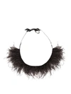 ANN DEMEULEMEESTER OSTRICH FEATHERS NECKLACE,10544822