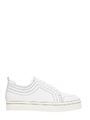 PIERRE HARDY CAMPUS WHITE LEATHER SNEAKERS,10544766