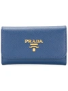 PRADA LOGO PLAQUE KEY CASE,1PG222QWA12785738