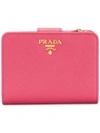 Prada Logo Plaque Wallet