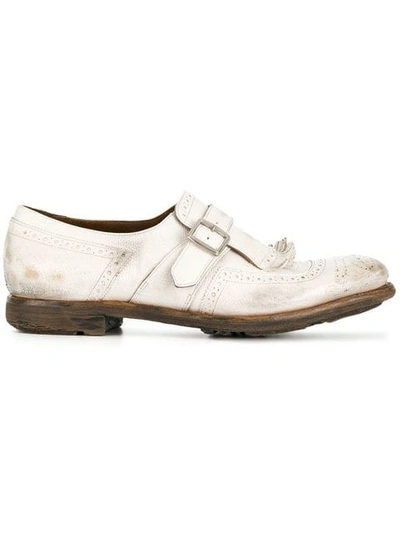 Church's Fringed Monk Shoes In White