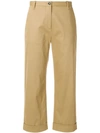 NINE IN THE MORNING CROPPED TURN UP TROUSERS,G44GOODTIME12797782