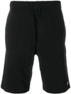 PAOLO PECORA EMBROIDERED LOGO TRACK SHORTS,D031406812788975