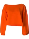 MSGM cropped sweatshirt,2442MDM16218429812777354