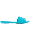 Tod's Studded Slides - Blue In Blue