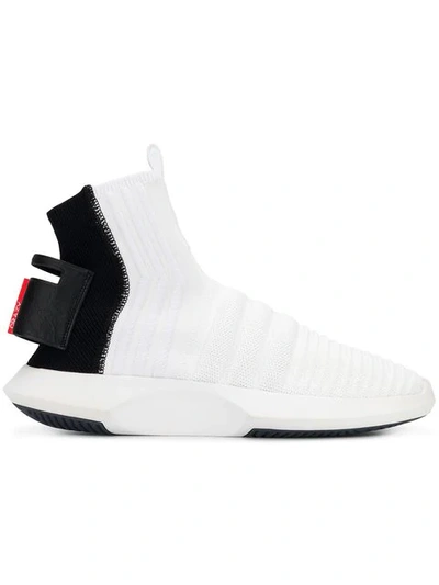 Adidas Originals Crazy 1 Sock Adv Primeknit运动鞋 In White