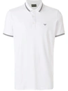 Emporio Armani Bianco Ottico Logo-print Cotton Polo Shirt 6-36 Months 24 Months