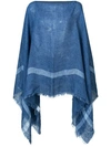 DESTIN DESTIN STRIPED PONCHO - BLUE,JEPO12796625