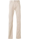 Emporio Armani Slim Fit Chinos In Neutrals