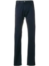 Emporio Armani Slim-fit Chinos - Blue In Blue