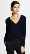 Theory Easy Pullover Cashmere Sweater In Deep Navy