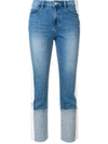 SJYP patchwork denim jeans,PWMS1DP1190012715000