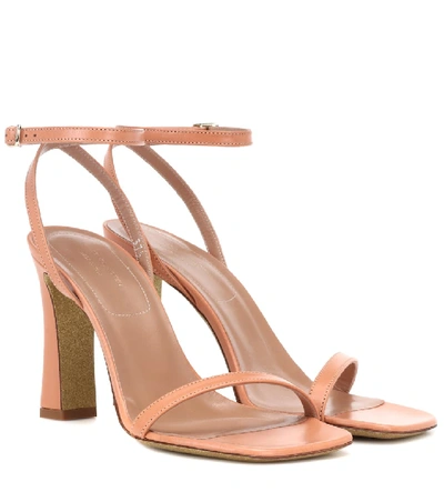 Dries Van Noten Leather Ankle-strap Sandals In Pale Pink