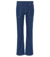 CHLOÉ HIGH-WAISTED CROPPED JEANS,P00320124