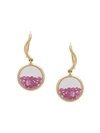 AURELIE BIDERMANN 18KT GOLD CHIVOR RUBY EARRINGS,CHIBO01GRU12527494