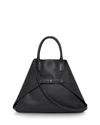 Akris Ai Cervo Medium Shopper Tote Bag In Black