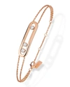 MESSIKA MOVE PAVE 18K ROSE GOLD DIAMOND TWO-STRAND CHAIN BRACELET,PROD196881683