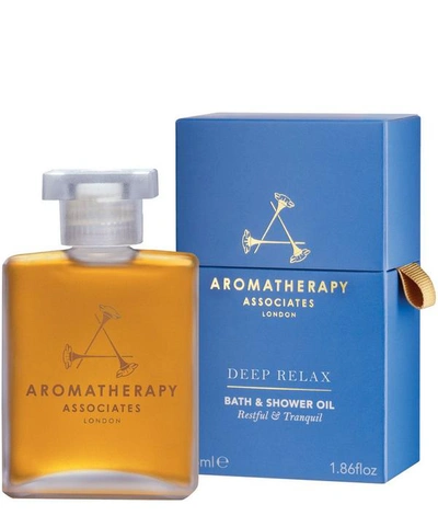 Aromatherapy Associates Relax Deep Relax Bath & Shower Oil (55ml) In Blue