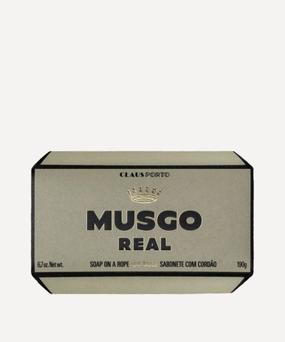 Claus Porto Musgo Real Oak Moss Soap On A Rope 190g In White