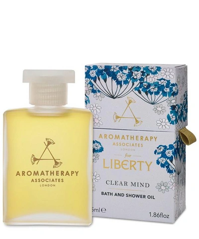 Aromatherapy Associates X Liberty Clear Mind Bath And Shower Oil 55ml In Colorless