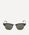 Ray Ban Clubmaster 55mm Polarized Square Sunglasses In Black