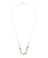 POLLY WALES GOLD LA FONTAINE SAPPHIRE LINK NECKLACE