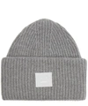 ACNE STUDIOS PANSY FACE WOOL BEANIE HAT