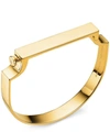 Monica Vinader 18ct Gold Plated Vermeil Silver Signature Wide Bangle In Gold