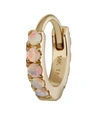 Shop Maria Tash 14ct 6.5mm Opal Eternity Hoop Earring In Yellow, Gold