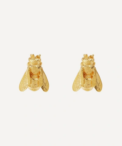 Alex Monroe Gold-plated Large Honey Bee Stud Earrings