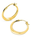 DINNY HALL 22CT GOLD PLATED VERMEIL SILVER SIGNATURE SMALL HOOP EARRINGS,000565892