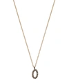 KISMET BY MILKA ROSE GOLD AND DIAMOND 0 NUMBER NECKLACE