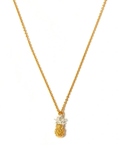 Alex Monroe Gold-plated Baby Pineapple Necklace